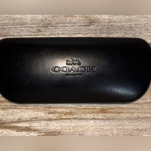 Coach Black Eyeglass Case New!